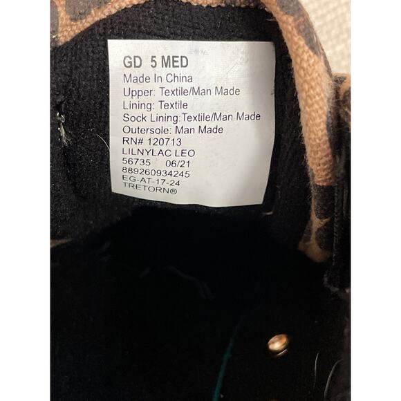 Tretorn Women's Brown Nylite Plus Leopard Canvas Sneaker Shoes Size 5 M - Picture 5 of 9